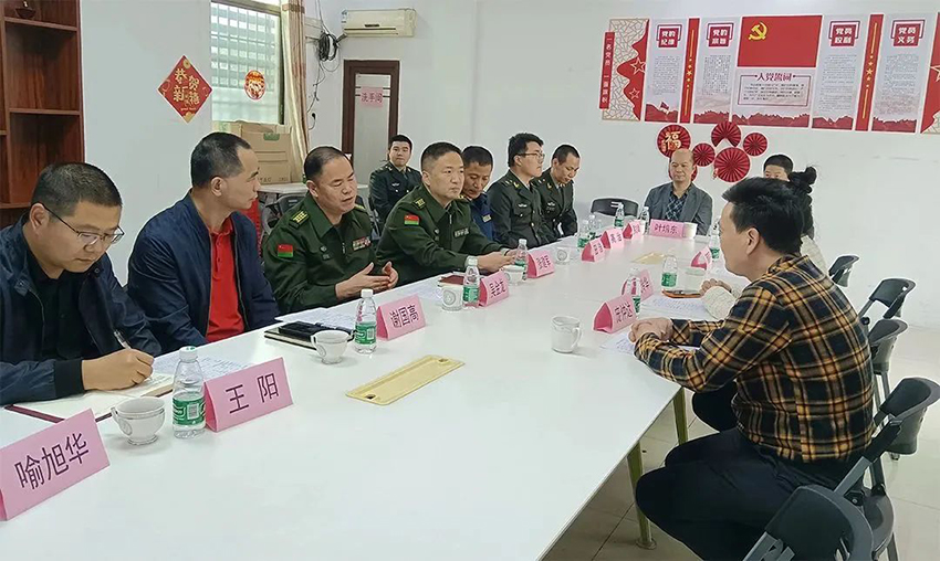 佛山軍分區政委、禪城區委常委領導一行蒞臨青青草精品视频在线調研指導工作